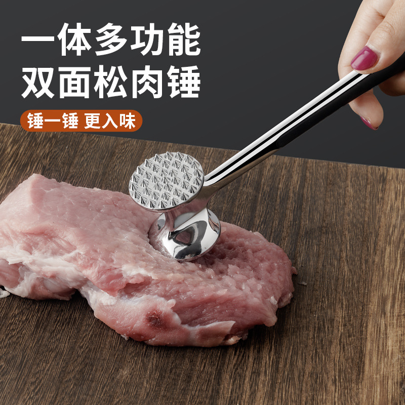 Meat Tenderizer Zinc Alloy Household Manual Meat Hammer Kitchen Supplies Steak Hammer Tenderizer Needle Pricker