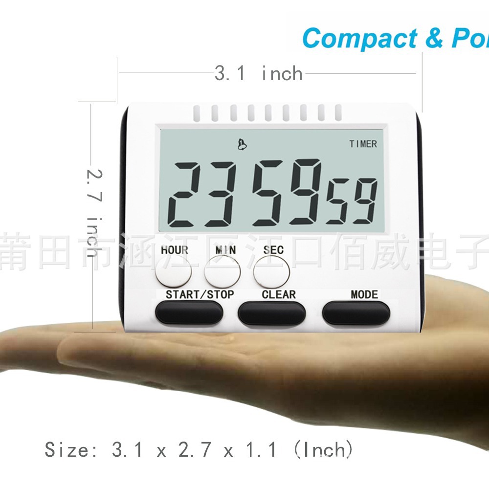 Electronic Countdown Multi-Functional Alarm Clock Student Time Management Experiment Timer Timer Smart