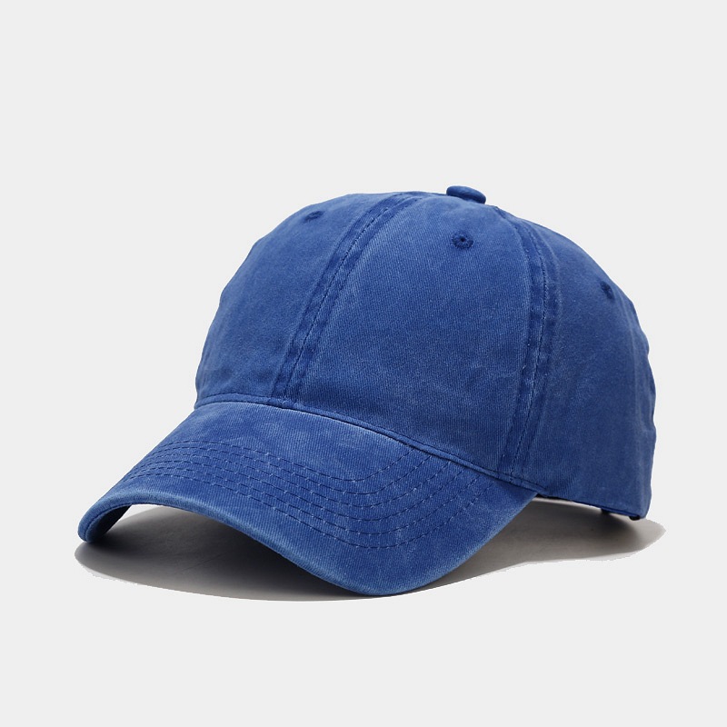 Washed Simple Baseball Cap for Men and Women, Outdoor Duckbill Cap, Simple Cap, Customizable
