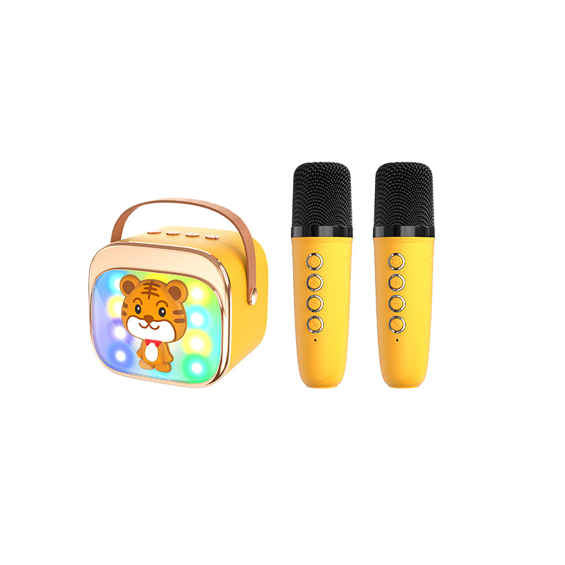 Children's K Song Bluetooth Speaker Wireless Dual Microphone Portable Mini Sound Support Customization