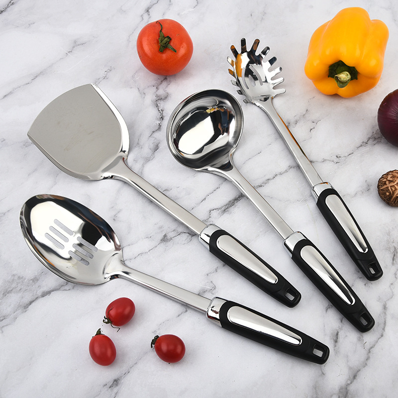 Stainless steel kitchen utensil 9-piece set cooking spatula cooking spoon soup ladle kitchen set food grade