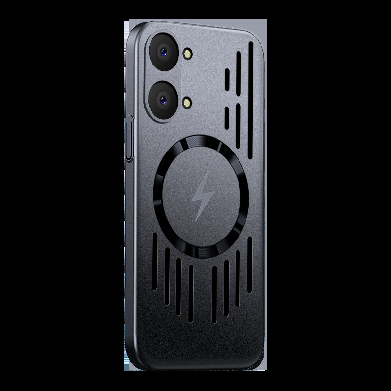 Applicable to Redmi Turbo5Max ultra-thin hollow heat dissipation phone case turbo5 magnetic protective case pocoX8pro