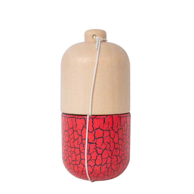 Wooden Superb Feel Skill Cup, Cracked Pill Top Cup, Sword Cup, Skill Ball and Sword Ball Interactive Toy