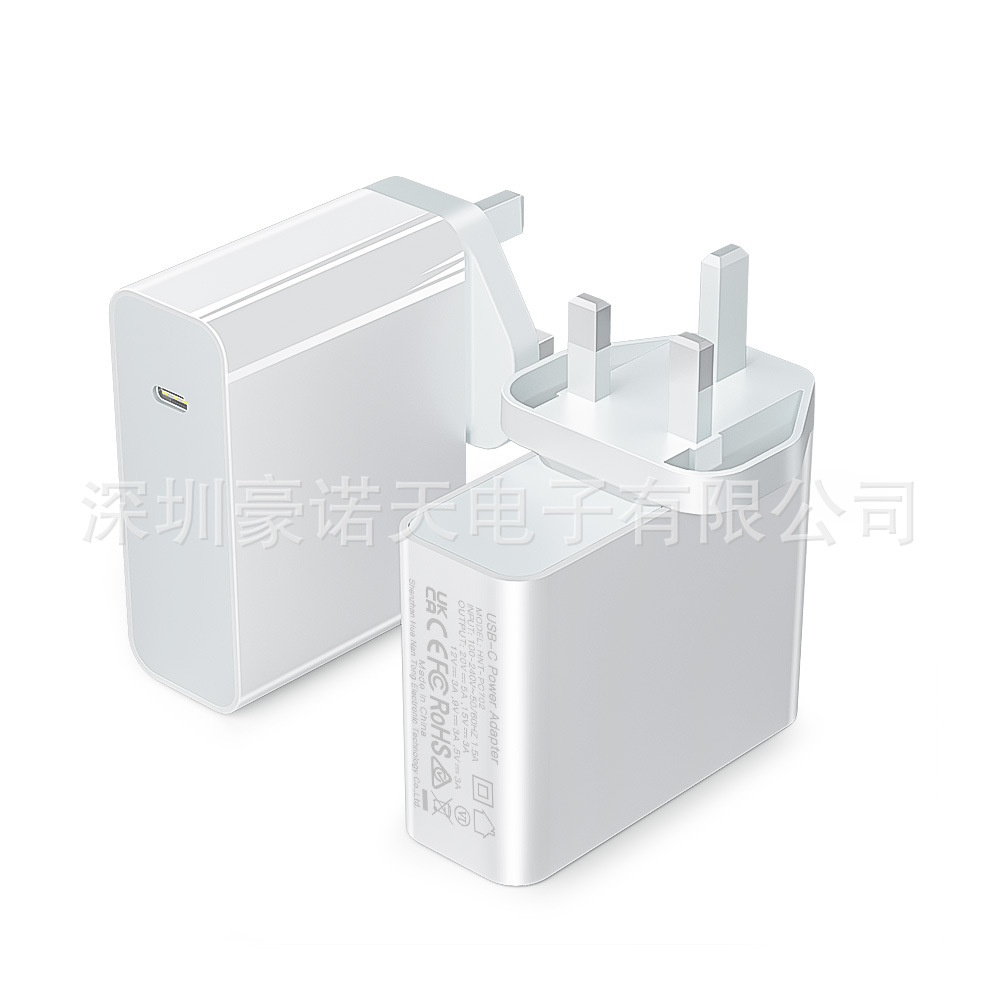 GaN PD100W Single C Port High Power Charging Head US EU Fast Charger PPS Multi-Protocol