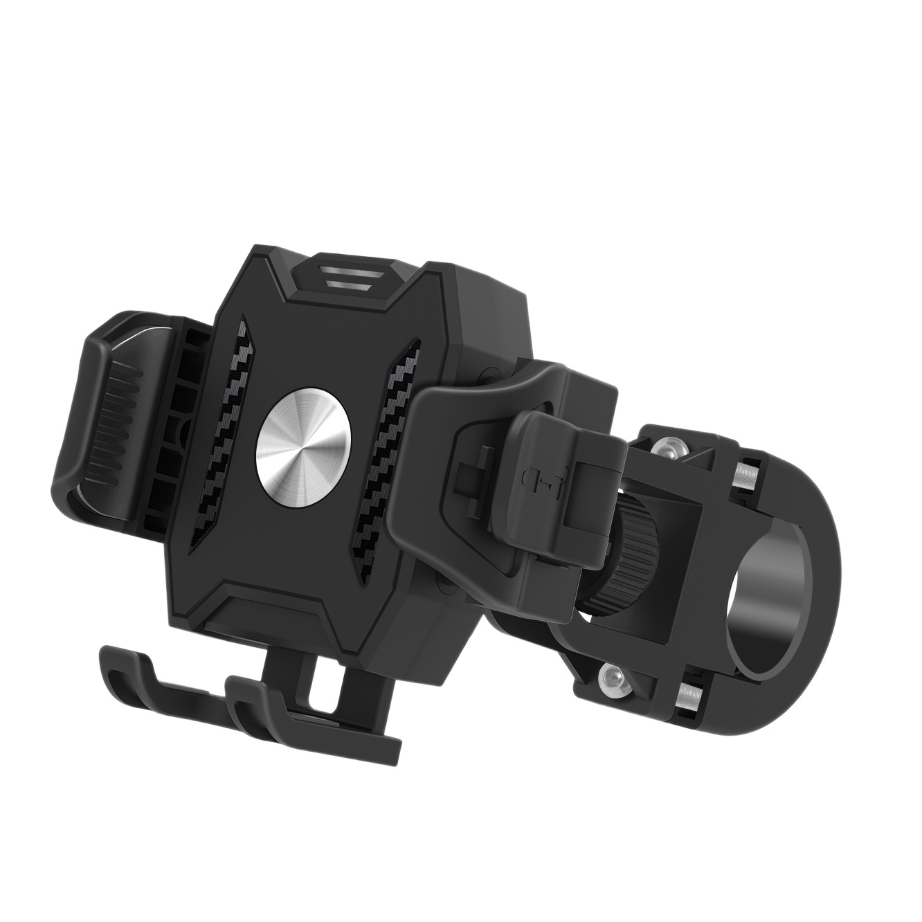 Wholesale electric vehicle phone holder navigation holder shockproof delivery rider shock-absorbing bicycle riding fixed mount