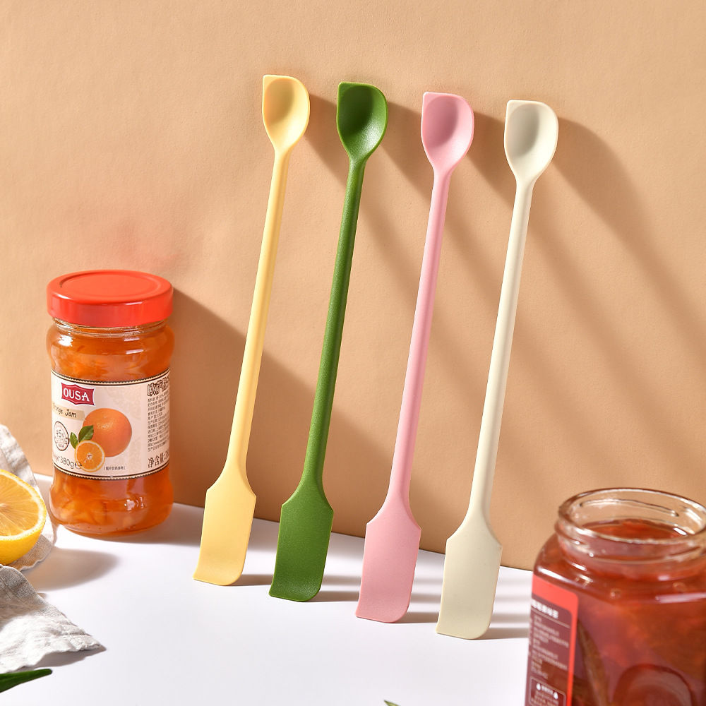 Kitchen Silicone Scraper Baking Supplies Jam Spoon Spatula Cake Scraper Silicone Knife Scraper Spatula