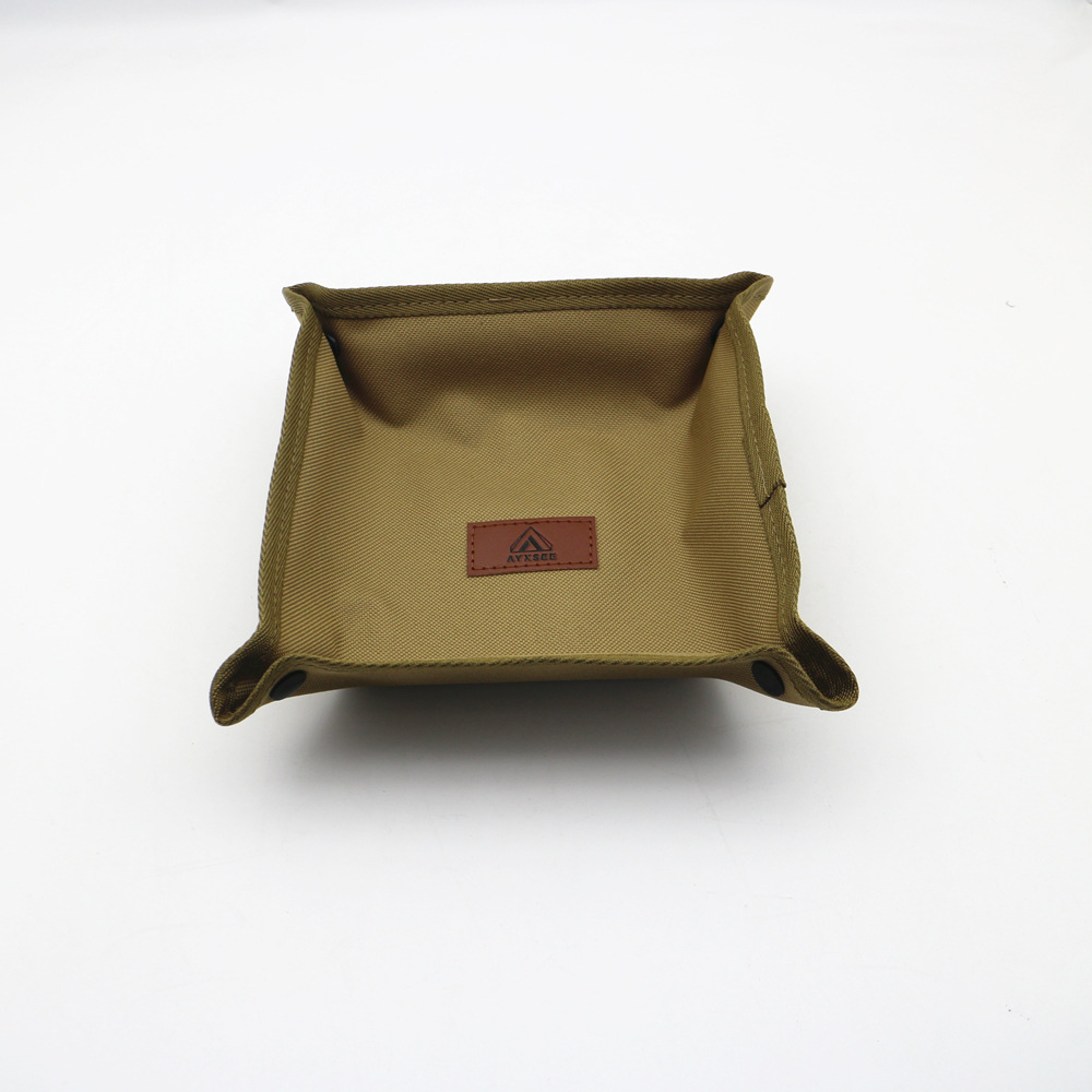 AYXSEE Outdoor Camping Storage Tray Portable Foldable Square Box Home Travel Camping Miscellaneous Storage Tray