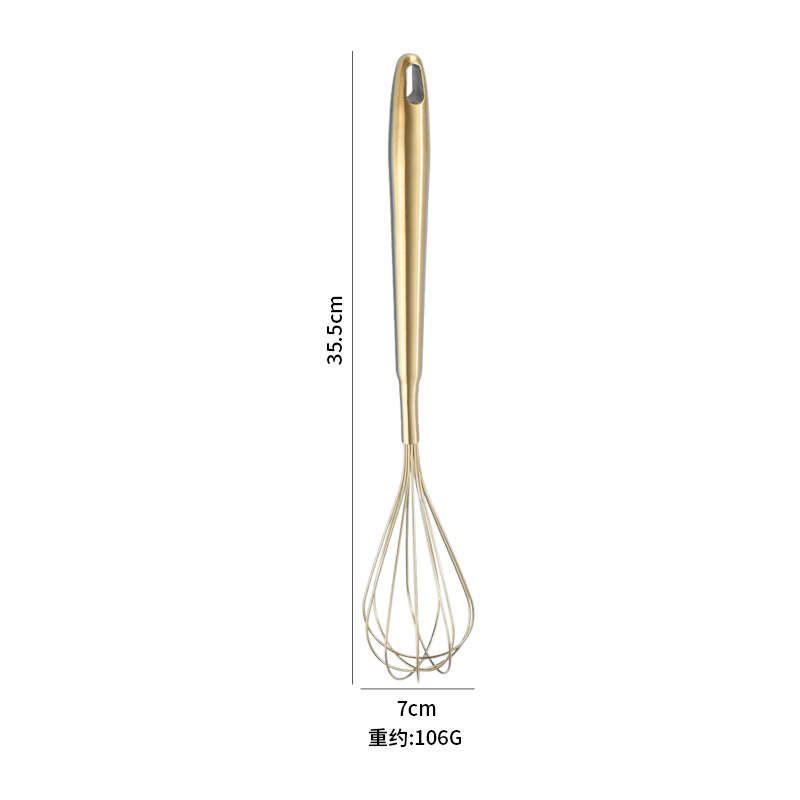 304 stainless steel spatula, kitchen cooking tool, egg beater, spoon, slotted spoon, anti-scald thickened household cookware set