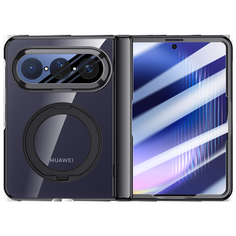 Applicable to Huawei Pura X Max phone case magnetic transparent ice armor series 360 bracket rotating full coverage protection