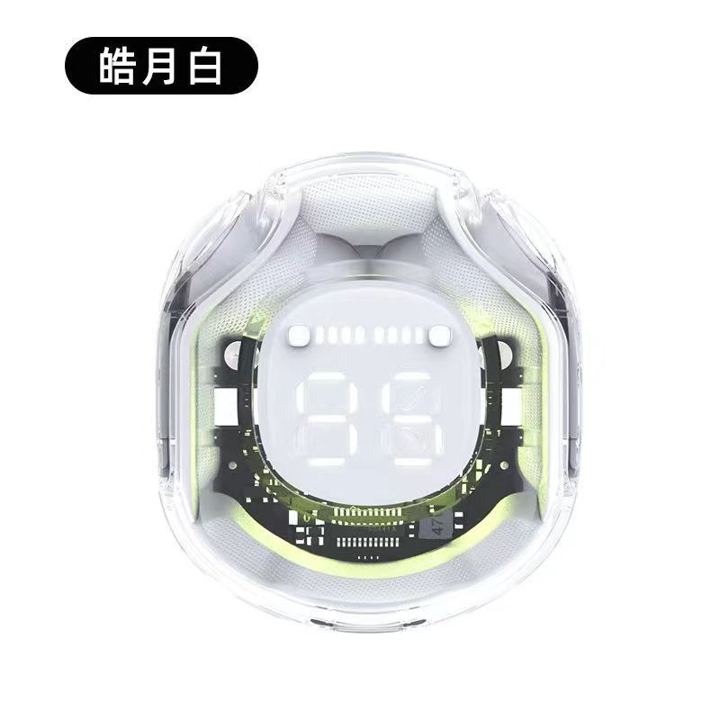 Colorful Crystal Armor Cabin Wireless Bluetooth Earphones HK6 Smart Noise Reduction Touch Dual Master Digital Display TWS