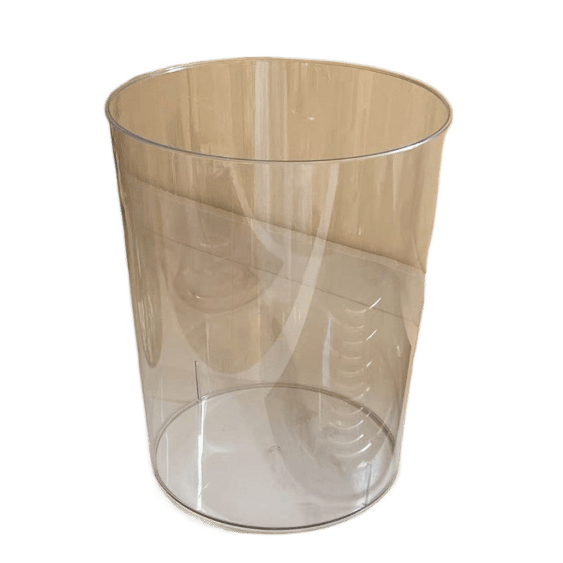 Transparent trash can extra large 27 acrylic cylinder wind thickened household storage