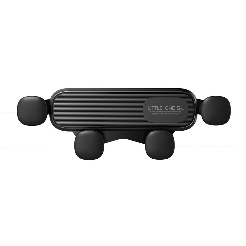 Electric Bike Phone Holder Car Gravity Air Vent Bracket Black and White Cartoon