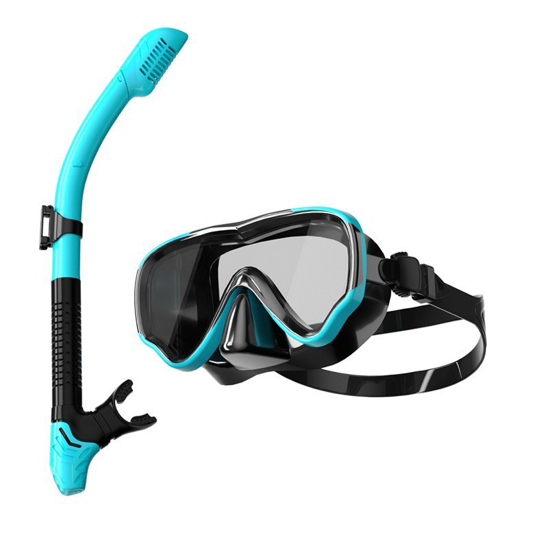 New diving mask snorkel full dry anti-fog set snorkeling mask mouthpiece silicone diving mask