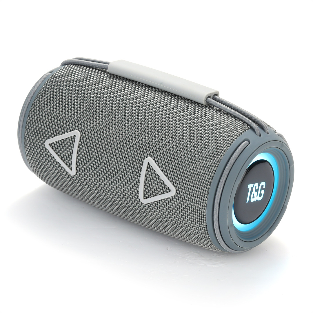 New Bluetooth Speaker TG657 Outdoor Portable Sports Cylindrical RGB Light Handheld Subwoofer Speaker
