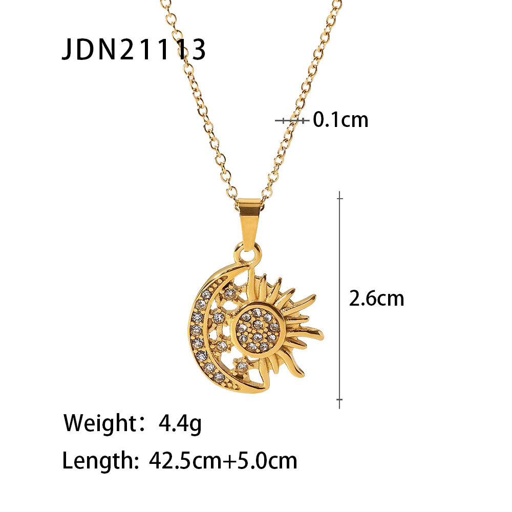 Jieding titanium steel necklace niche accessories women summer jewelry daily neck ornament