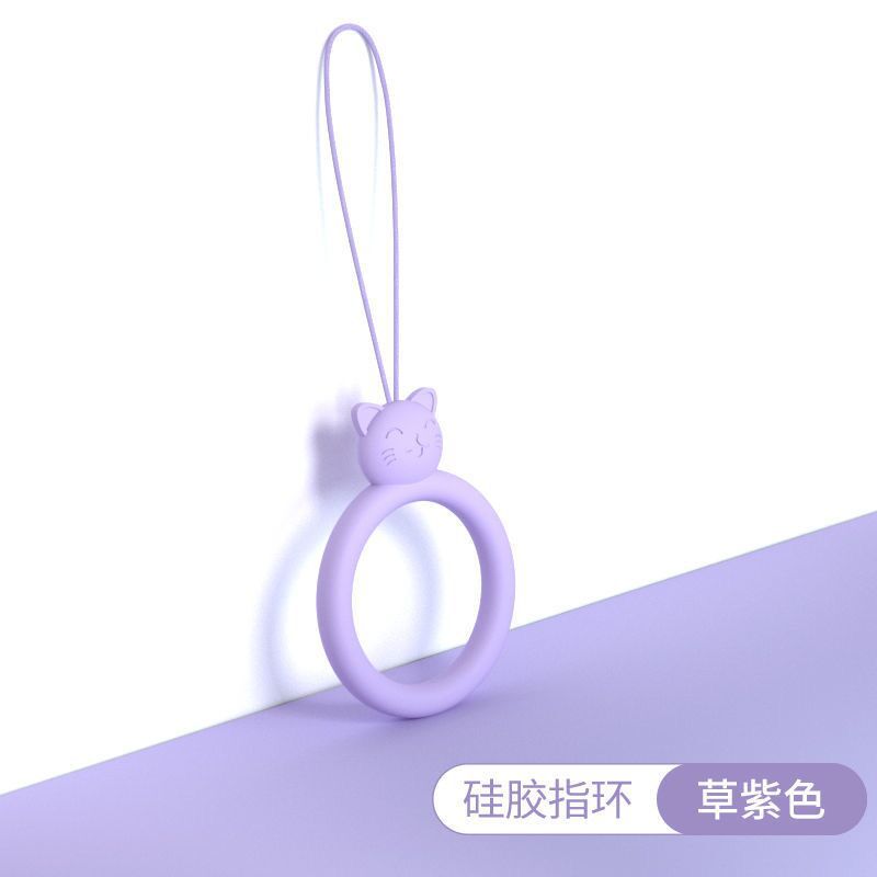 硅胶圈-猫咪-草紫色
