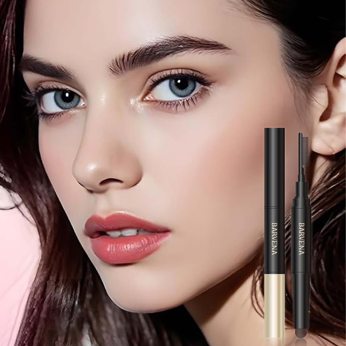 BARVENA Eyebrow Pencil Lift Stick Waterproof Sweatproof 3D Outline Wild Eyebrow Not Easy to Smudge
