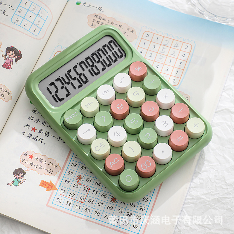 Colorful dopamine calculator mechanical keyboard calculator office special student computer