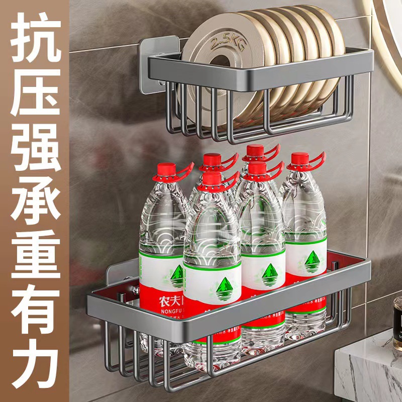 Bathroom Toilet Paper Holder Tissue Box No-drill Tissue Roll Paper Dispenser Washroom Wall-mounted Shelf
