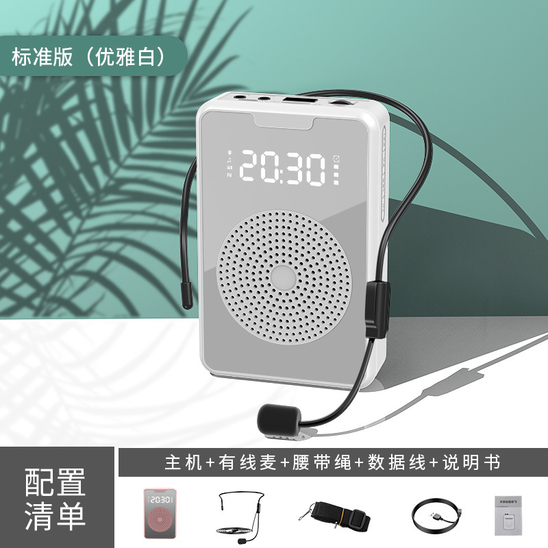 New Portable Wireless Bluetooth Microphone Teaching Bee Amplifier Outdoor Sales Tour Guide Speaker Loudspeaker