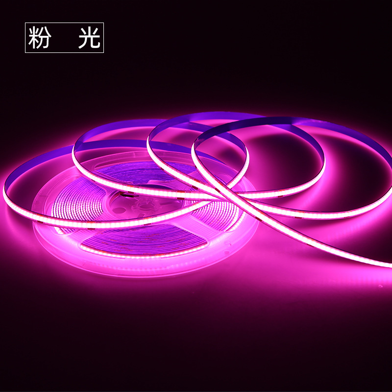 COB LED strip light, self-adhesive, for living room ceiling, 24V, 8mm, 320 high CRI, atmosphere, low-voltage, linear, flexible strip light