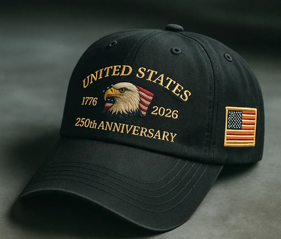 2025 New Embroidered Baseball Cap US250th Anniversary Logo US 250th Anniversary Memorial Hat Cap