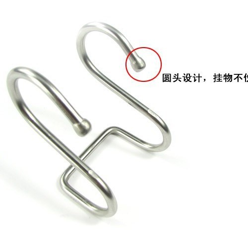 Kitchen and bathroom hook pipe hook S double hook door hook office partition board glass hook universal S hook
