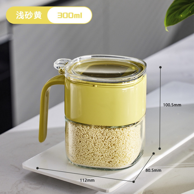 Patent Sealed Seasoning Jar Kitchen Home Seasoning Box Glass Salt Bottle Seasoning Salt Sugar Jar Seasoning Jar