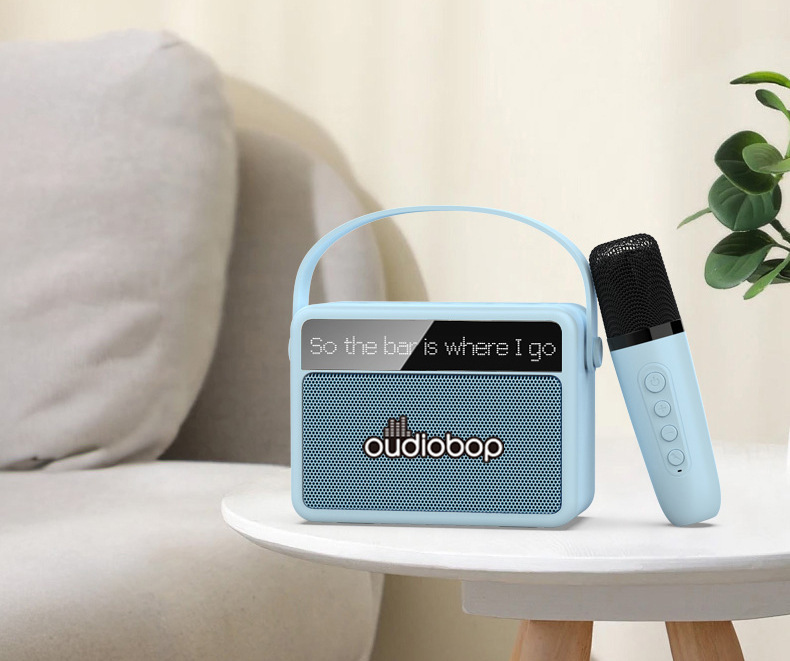 Lyrics Display K Song Speaker All-in-One Home Children's Microphone Microphone KTV Family Mobile Wireless Bluetooth Speaker