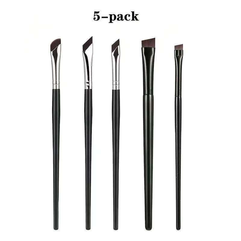 Ultra-thin blade brush makeup tool angled flat head eyebrow brush sickle detail brush makeup brush set