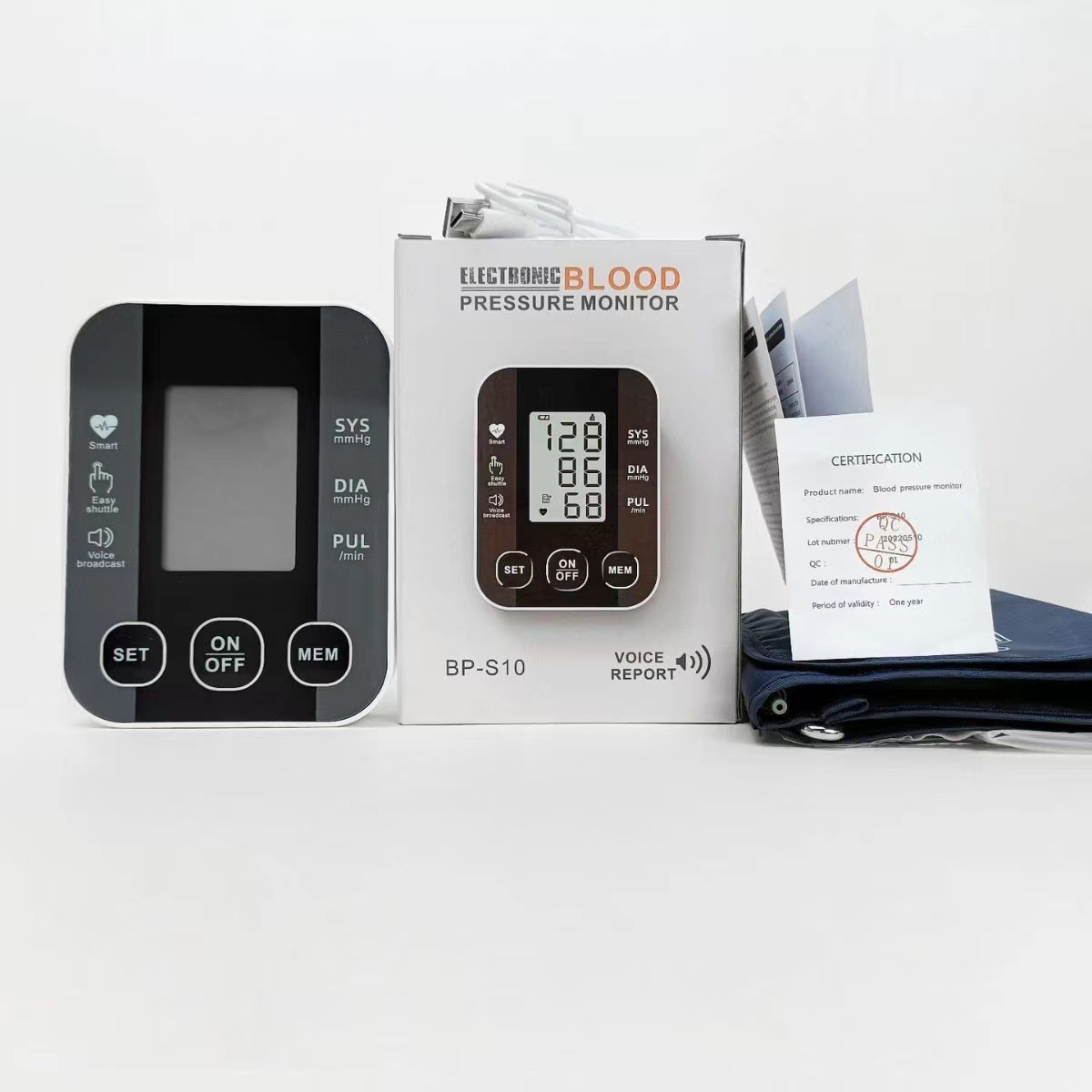 Large Screen Blood Pressure Monitor Fully Automatic Electric Intelligent Blood Pressure Measuring Instrument Export Medical Grade High Precision Blood Pressure Monitor