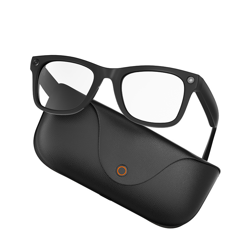 MT5 Ultra Smart Glasses 8MP Camera AI Real-time Translation Music Bluetooth Call with Charging Case