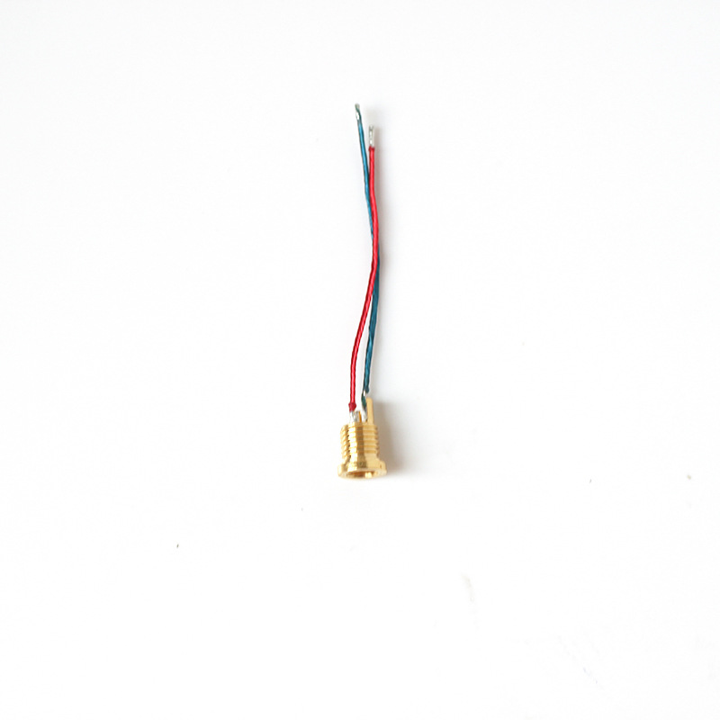 Solderable Pin Socket Female MMCX Pure Copper Gold-plated Built-in Thread Nut Headphone Accessories