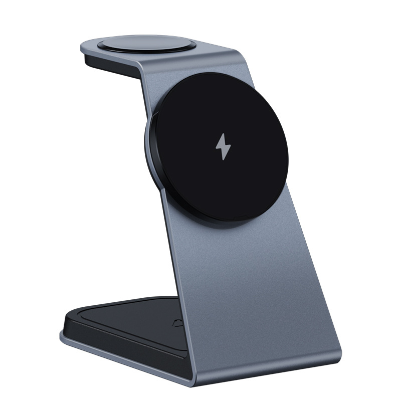 New Magnetic Three-in-One Wireless Charger Compatible with Apple iPhone Watch Bluetooth Headphone Wireless Charging
