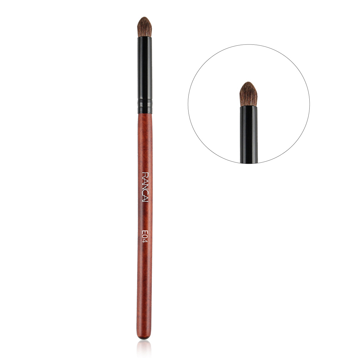 Single Pure Horse Hair Eyeshadow Brush Detail Blending Brush Eye Makeup Brush Portable Large Soft Animal Hair Eyeshadow Brush