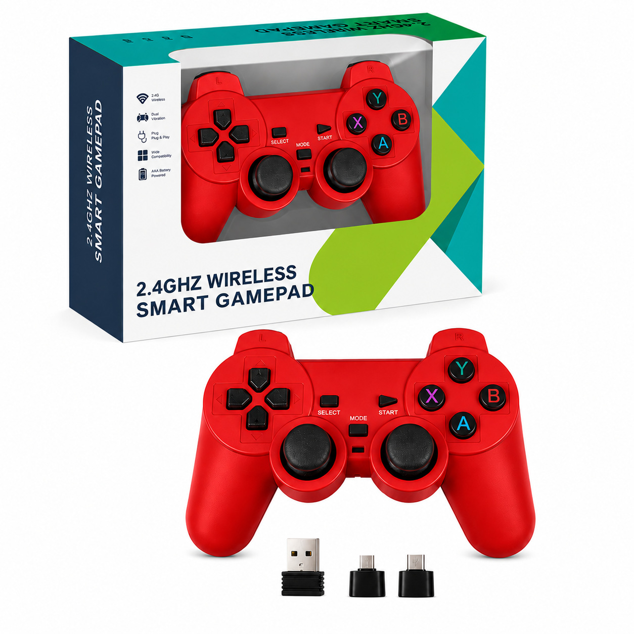2.4G Game Controller Android TV TV Computer PC360 Android Wireless Controller Supports STEAM Console