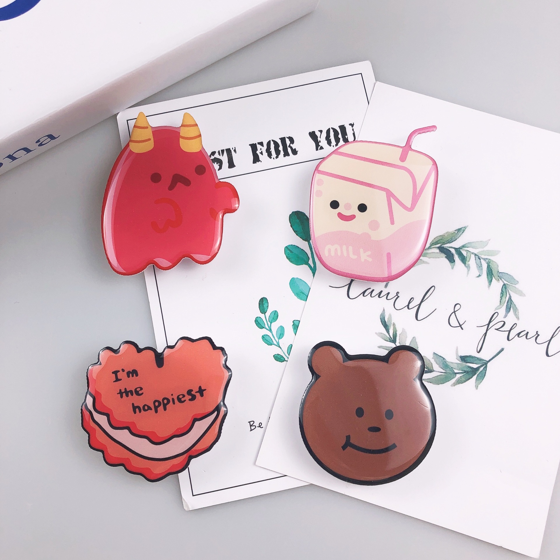 Airbag Stand Korean Acrylic Resin Halloween Gift Foldable Telescopic Phone Letter Heart Portable