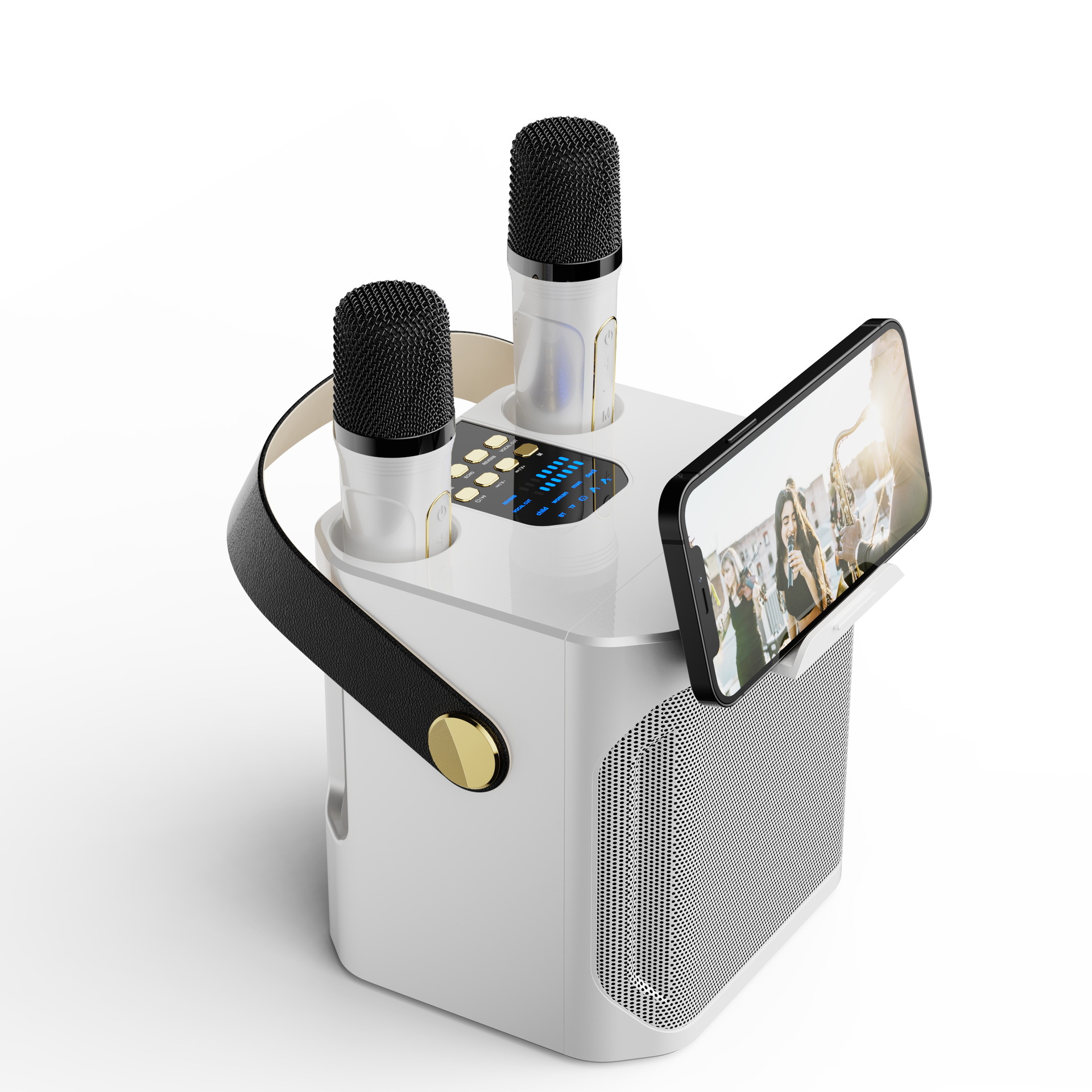 S882 Bluetooth Speaker Outdoor K歌 Microphone Bluetooth Small Speaker Home KTV Set All-in-One Subwoofer