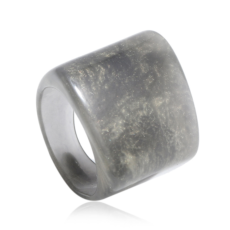 Resin index finger ring simple acrylic ring