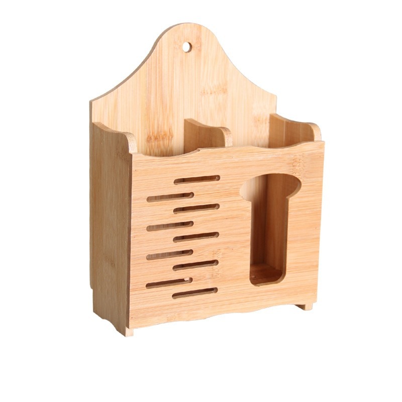 Bamboo chopstick holder draining chopstick rack household chopstick holder wall-mounted chopstick box storage rack kitchen supplies