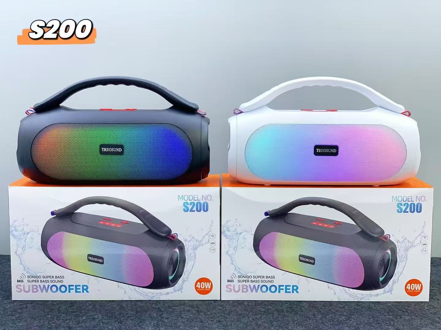 S200 wireless Bluetooth speaker RGB God of War multifunctional audio portable handle 40W subwoofer