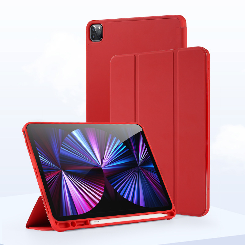 Compatible 2025 11 Inch 10.5 with Pen Slot Air4 Tablet iPad 10.2 Silicone 9.7 Soft Case Bottom Protective Case