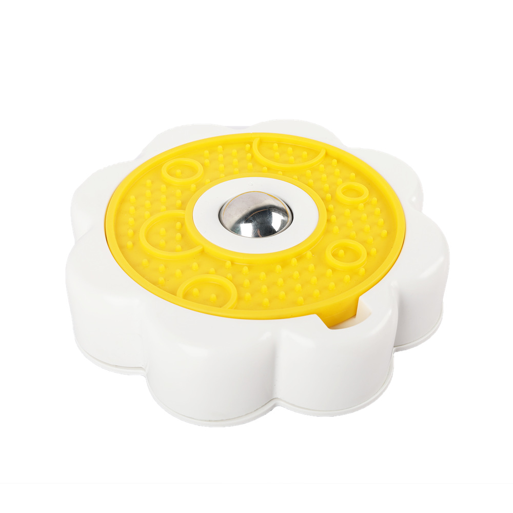 afp Rotating Detachable Stainless Steel Ball Pet Licking Pad Self-entertainment Relieve Boredom Anti-choking Slow Feeding Interactive Slow Feeder Toy