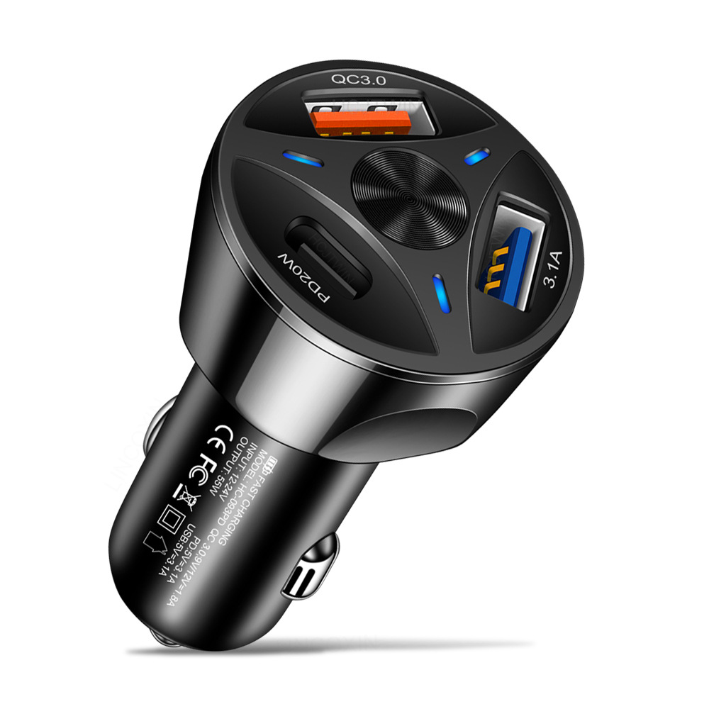 093-2USB+PD快充 · 白色