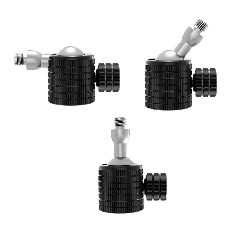 Metal spherical 1/4 small head panoramic 360-degree universal 3/8 adapter camera head tripod live streaming bracket