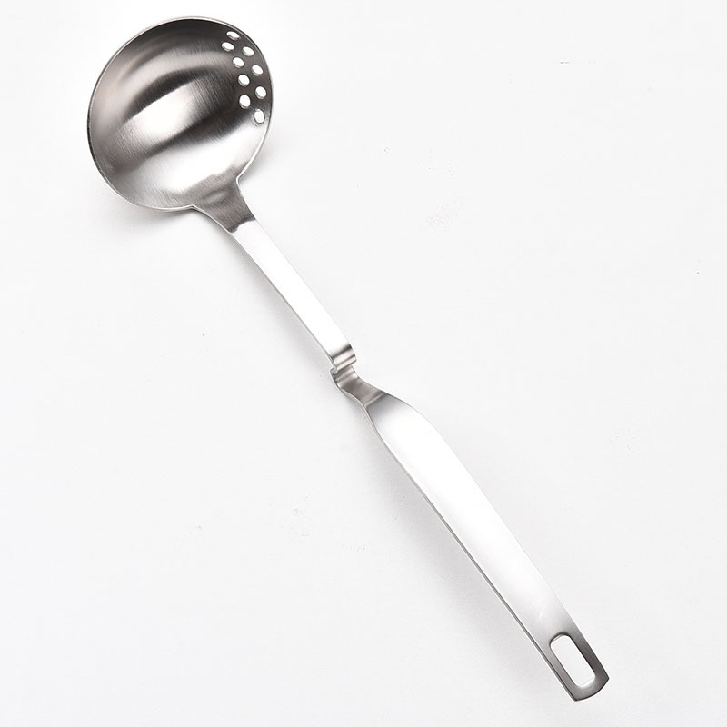 Soup Spoon Stainless Steel Home Serving Soup Hot Pot Hanging Edge Spoon Hot Pot Strainer Kitchen Restaurant Stainless Steel Scoop