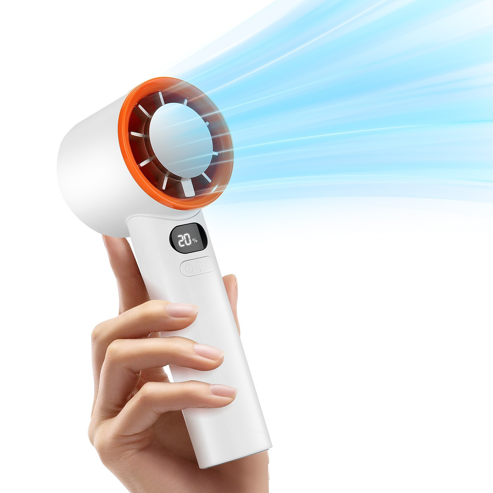 2025 new fan semiconductor cooling ice compress desktop plug-in portable neck-hanging small fan