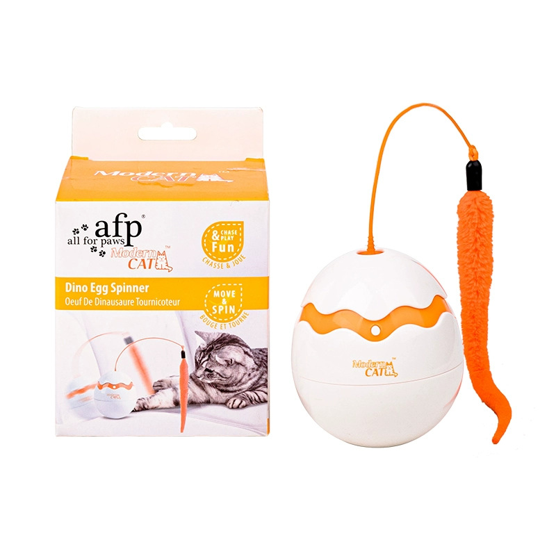afp Automatic Rotating Cat Teaser Toy Dinosaur Egg Electric Cat Teaser Wand Cat Self-entertainment Relieve Boredom Cat Teaser