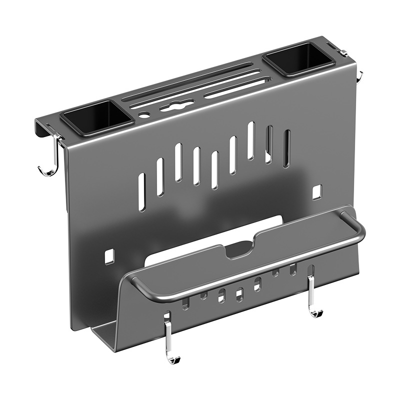 Kitchen knife rack wall-mounted no-drilling kitchen multifunctional storage rack knife cleaver chopstick integrated storage rack