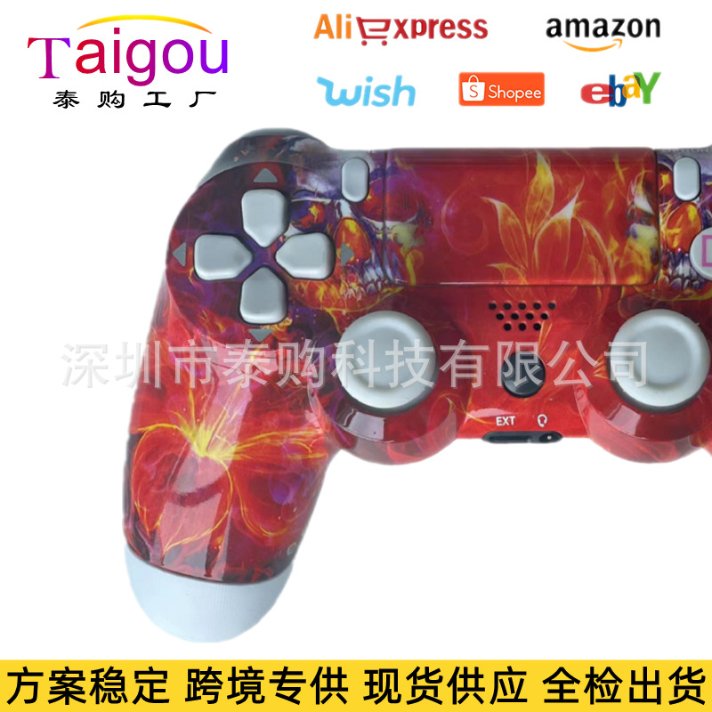 New p4 game controller scheme stable S4 controller Bluetooth 5.0 wireless vibration controller